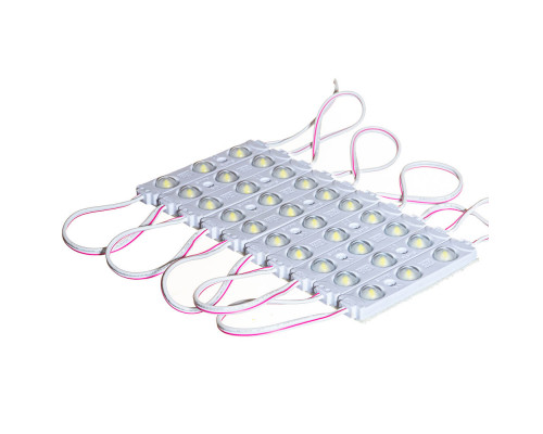 Светодиодный модуль розовый 5050-3Led-P-0,72 W-12V (smd5050, IP65, 48 мм)