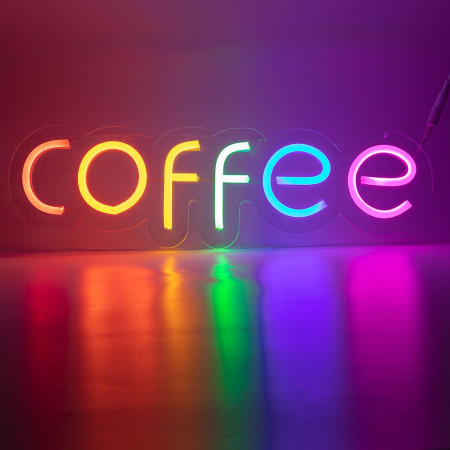 Купить Неоновая вывеска "COFFEE" MONO (с контроллером)