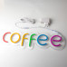 Купить Неоновая вывеска "COFFEE" MONO (с контроллером)