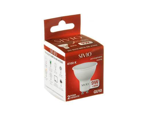 Светодиодная лампа SIVIO GU5.3-MR16-12V-7W-4100K