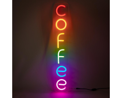 Неоновая вывеска COFFEE (100х650)