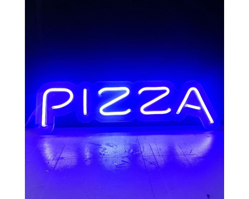 Неоновая вывеска Pizza (600х170)