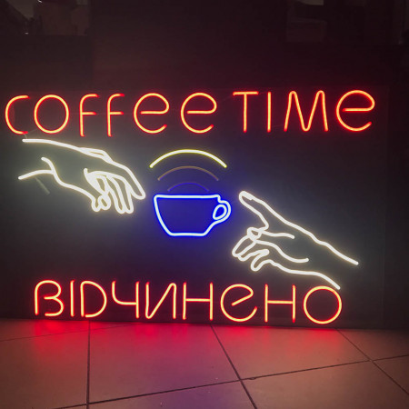 Купить Вывеска Coffee открыта (1000х600)