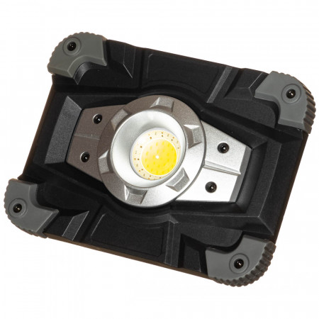 Купить Прожектор светодиодный аккумуляторный 1LED+RED/BLUE , з USB (серый)