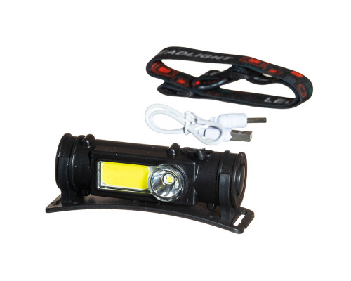 Фонарь налобный с USB BL - 211
