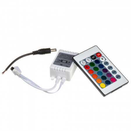 Купить Led контроллер светодиодный rgb 12А/144 Вт (IR 24 кнопки)