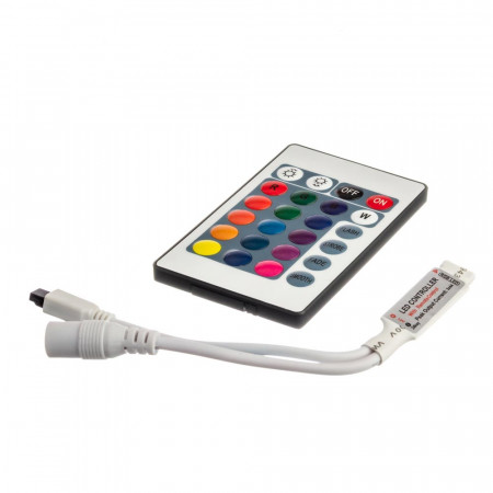 Купить Led контроллер mini светодиодный rgb 6А/72 Вт (IR 24 кнопки)