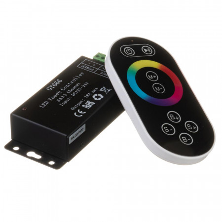 Купить Led контроллер светодиодный черный rgb 18А/216 Вт, (8 кнопок)