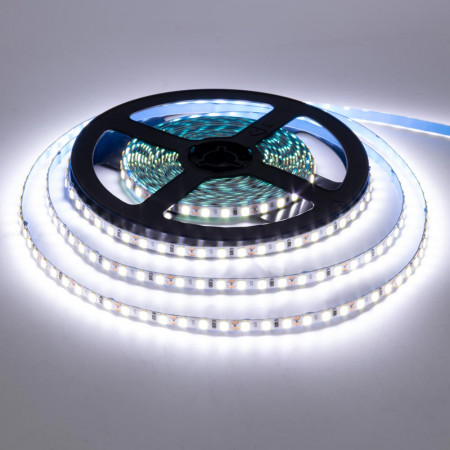 Купить Лента светодиодная 5 мм холодная белая 12V AVT smd2835 120LED/m IP20, 1м