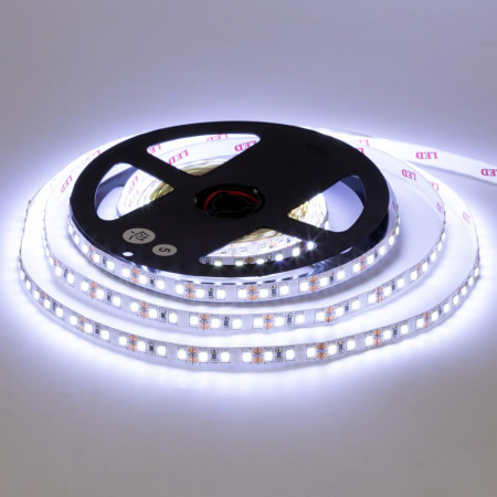 Купить Лента светодиодная холодная белая 12V AVT smd2835 120LED/m IP20, 1м