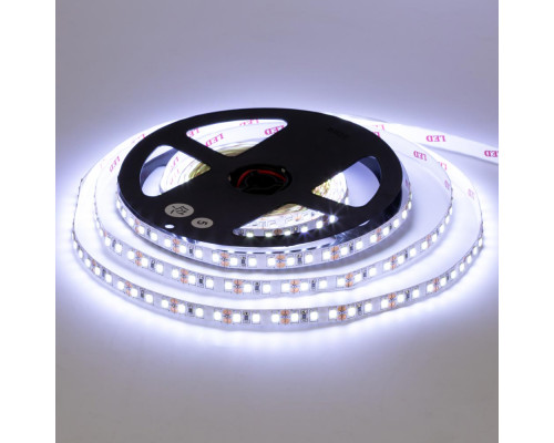 Лента светодиодная холодная белая 12V AVT smd2835 120LED/m IP20, 1м