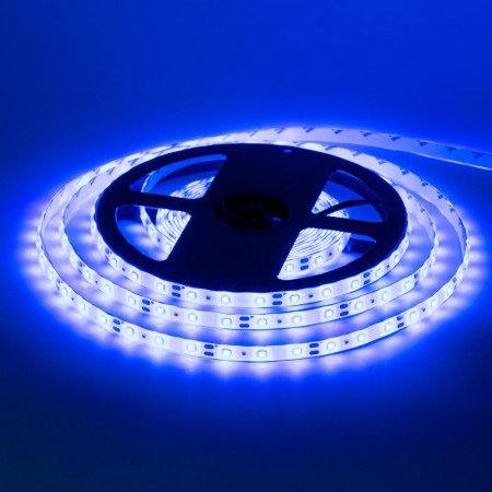Купить Лента светодиодная синяя 12V smd2835 60LED/m IP20, 1м