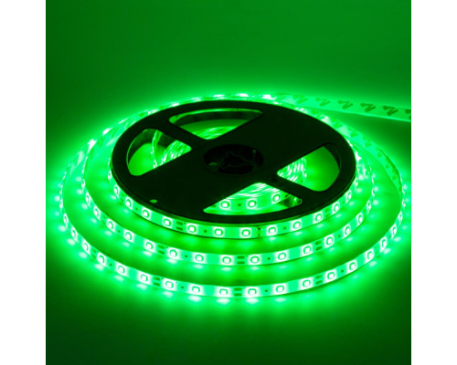 Лента светодиодная зеленая 12V smd2835 60LED/m IP65, 1м