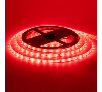 Лента светодиодная красная 12V smd2835 60LED/m IP20, 1м