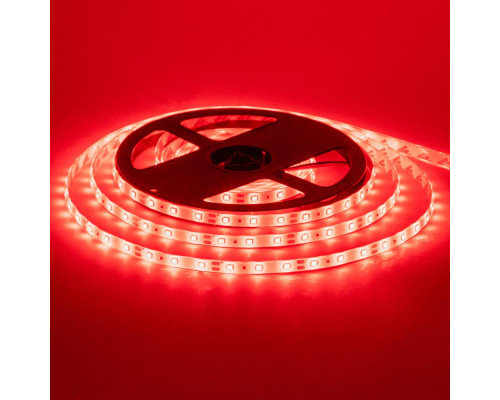 Лента светодиодная красная 12V smd2835 60LED/m IP65, 1м