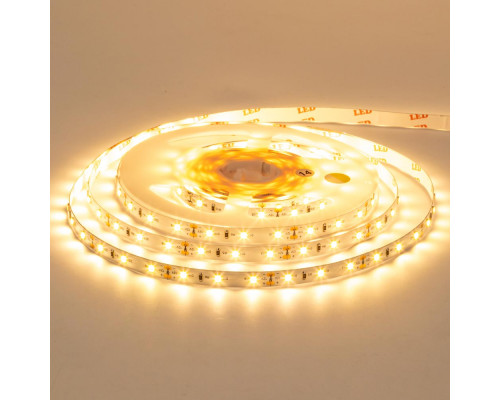 Лента светодиодная теплая белая 12V MOTOKO smd2835 60LED/m IP20, 1м