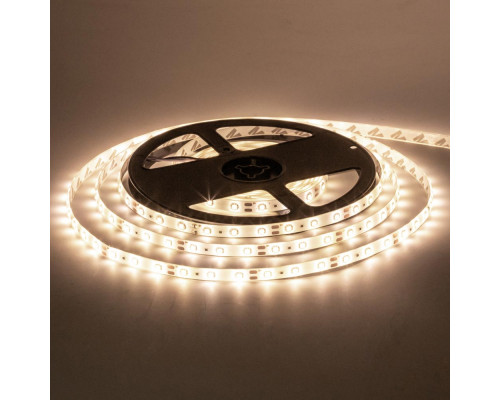 Лента светодиодная теплая белая 12V smd2835 60LED/m IP65, 1м