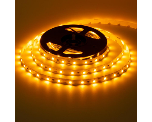 Лента светодиодная желтая 12V smd2835 60LED/m IP20, 1м