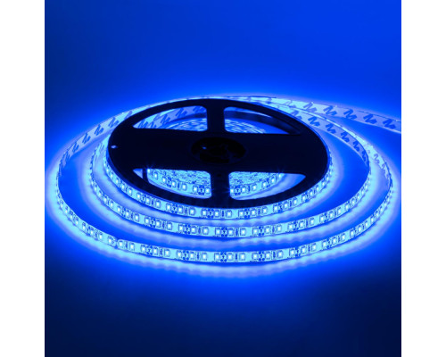 Лента светодиодная синяя 12V smd2835 120LED/m IP65, 1м