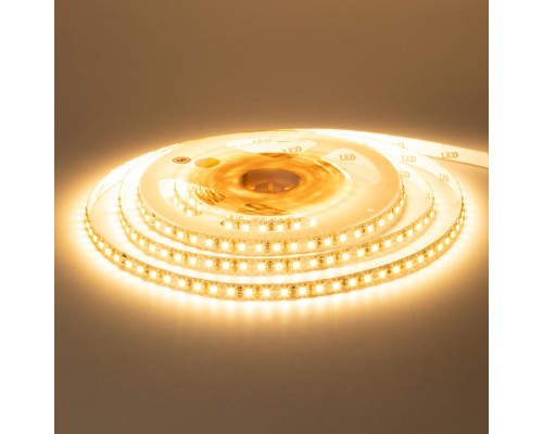 Лента светодиодная теплая белая 12V MOTOKO smd2835 120LED/m IP20, 1м