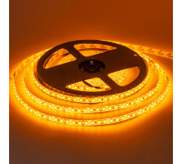Лента светодиодная желтая 12V smd2835 120LED/m IP65, 1м