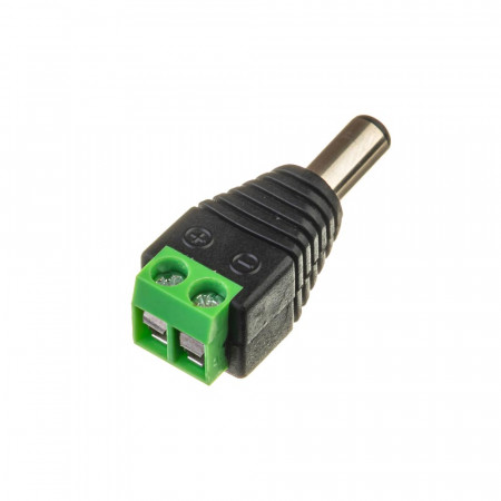 Купить Коннектор для LED лент 12V mini jack 5,5mm папа