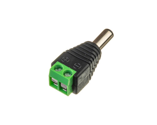 Коннектор для LED лент 12V mini jack 5,5mm папа
