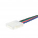 Купить Коннектор для LED лент RGB 12V 10mm провод/зажим