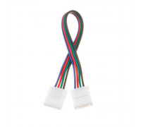 Коннектор для LED лент RGB 12V 10mm провод/2 зажима