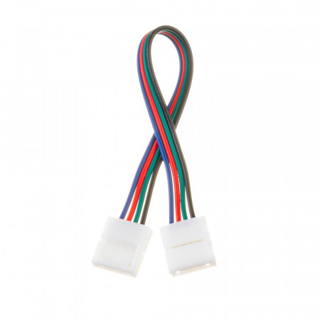 Купить Коннектор для LED лент RGB 12V 10mm провод/2 зажима