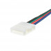 Купить Коннектор для LED лент RGB 12V 10mm провод/2 зажима