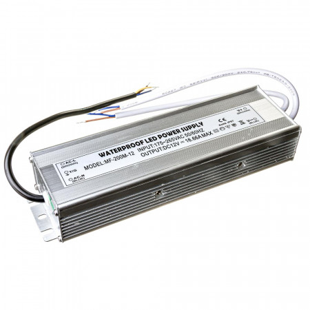 Купить Led блок питания 12V F/16A 200Bт IP 65