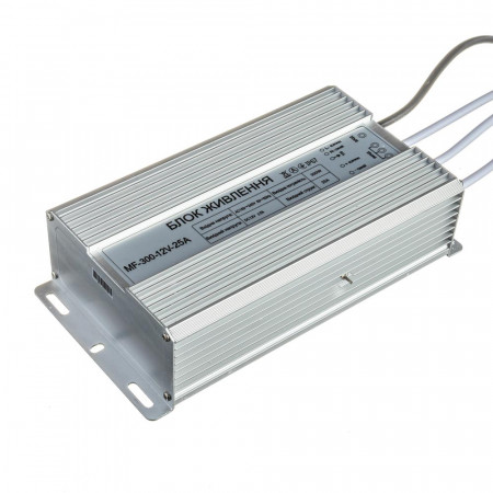Купить Led блок питания 12V F/25A 300Bт IP 65