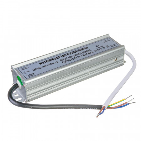 Купить Led блок питания 12V F/8.3A 100Bт IP 65