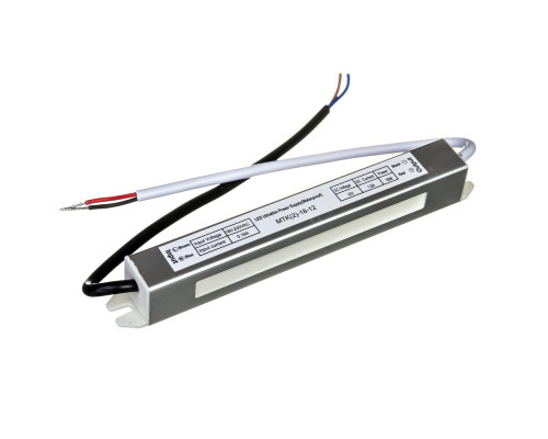 Led блок питания 12V SLIM/1.5A 18Bт IP 65