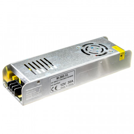 Купить Led блок питания 12V М/30A 360Bт IP 20