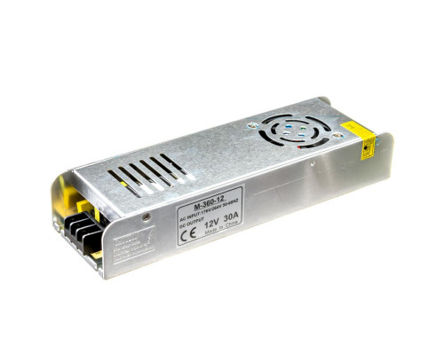 Led блок питания 12V М/30A 360Bт IP 20