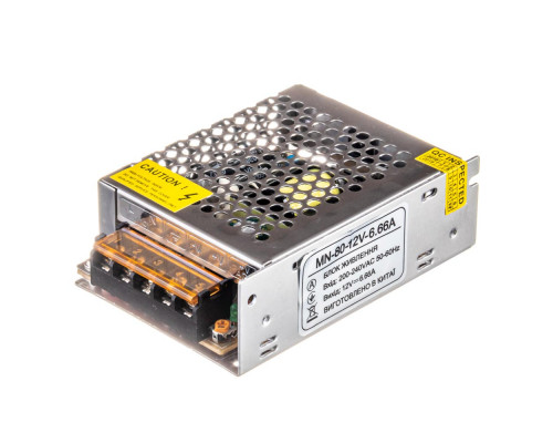 Led блок питания 12V MN/6.6A 80Bт IP 20