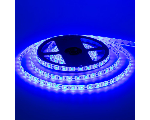 Лента светодиодная синяя 12V smd5050 60LED/m IP65, 1м