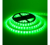 Лента светодиодная зеленая 12V smd5050 60LED/m IP20, 1м