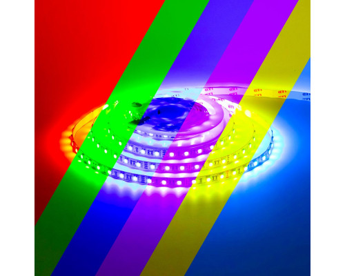 Лента светодиодная 12V rgb smd5050 60LED/m IP65, 1м
