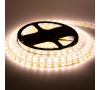 Лента светодиодная теплая белая 12V smd5050 60LED/m IP20, 1м