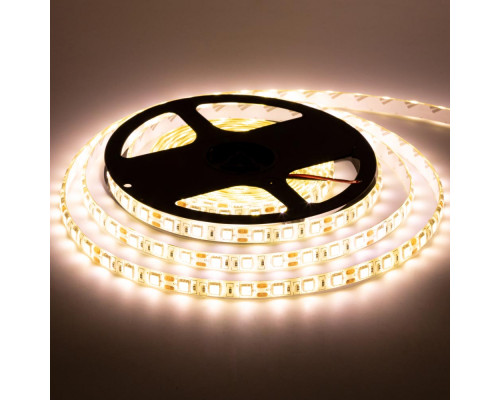 Лента светодиодная теплая белая 12V smd5050 60LED/m IP20, 1м