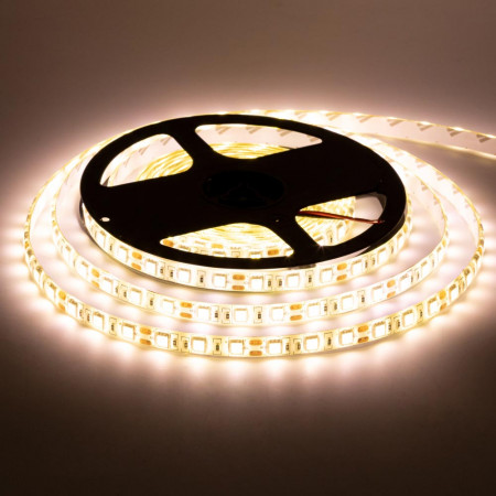 Купить Лента светодиодная теплая белая 12V smd5050 60LED/m IP65, 1м