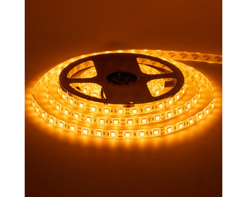 Лента светодиодная желтая 12V smd5050 60LED/m IP65, 1м