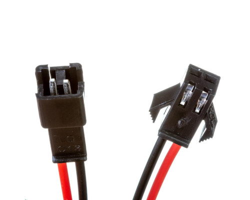 Комплект коннекторов для LED лент папа+мама 12V 2pin черный с зажимом