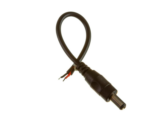 Коннектор для LED лент 12V с проводом mini jack 5,5mm папа