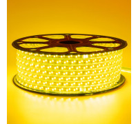 Лента светодиодная желтая 220V smd2835 120LED/m 12W/m IP65, 1м