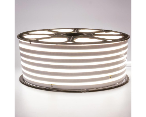 Неоновая светодиодная лента белая 220V smd2835 120LED/m 12W/m IP65, 1м