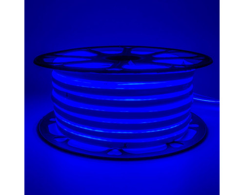 Неоновая светодиодная лента синяя 220V smd2835 120LED/m 12W/m IP65, 1м